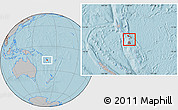 Gray Location Map of Shefa, hill shading