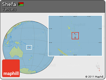 Savanna Style Location Map of Shefa
