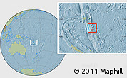 Savanna Style Location Map of Shefa, hill shading