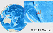 Shaded Relief Location Map of Shefa