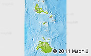 Physical Map of Shefa, shaded relief outside