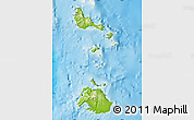 Physical Map of Shefa, single color outside