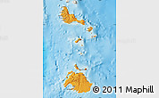 Political Map of Shefa, shaded relief outside