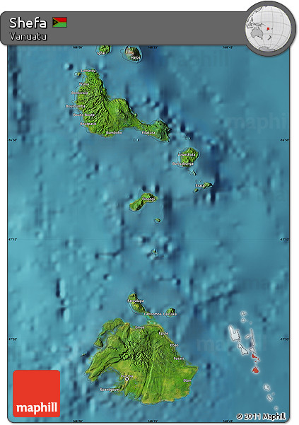 Satellite Map of Shefa