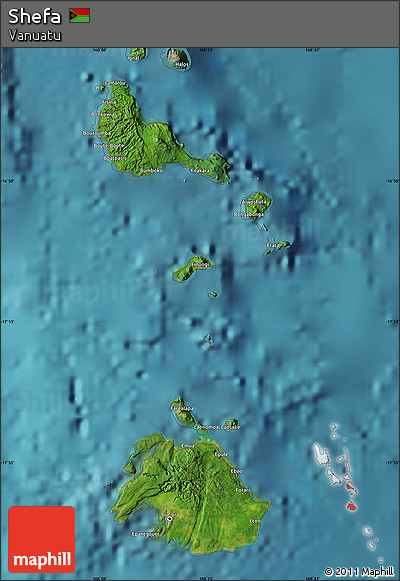 Satellite Map of Shefa