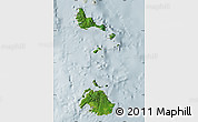 Satellite Map of Shefa, lighten