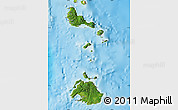Satellite Map of Shefa, physical outside