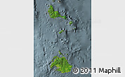 Satellite Map of Shefa, semi-desaturated