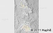 Shaded Relief Map of Shefa, desaturated