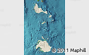 Shaded Relief Map of Shefa, satellite outside