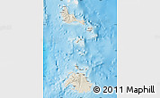 Shaded Relief Map of Shefa, single color outside
