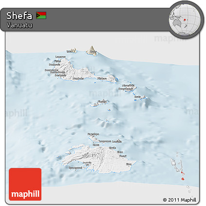 Classic Style Panoramic Map of Shefa