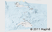 Classic Style Panoramic Map of Shefa, single color outside