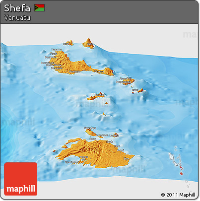 Political Panoramic Map of Shefa