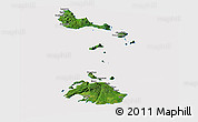 Satellite Panoramic Map of Shefa, cropped outside