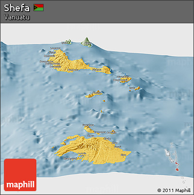 Savanna Style Panoramic Map of Shefa