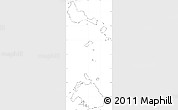 Blank Simple Map of Shefa, cropped outside, no labels
