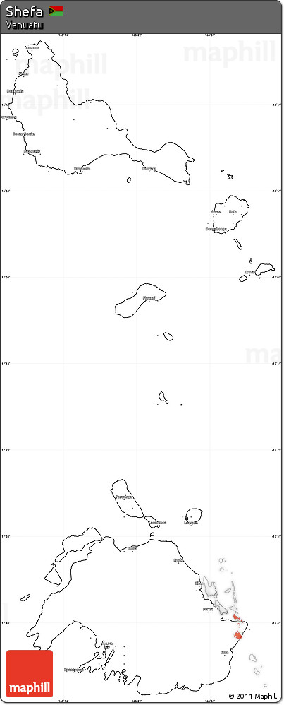 Blank Simple Map of Shefa