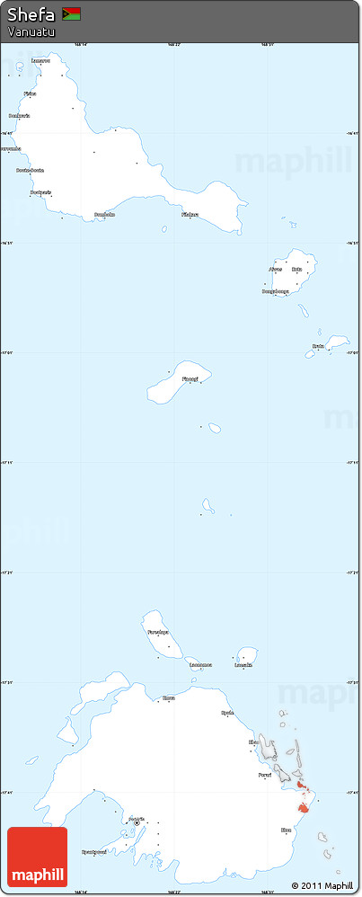 Classic Style Simple Map of Shefa