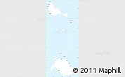 Classic Style Simple Map of Shefa, single color outside