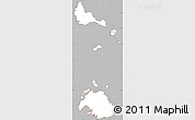 Gray Simple Map of Shefa, cropped outside