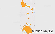 Political Simple Map of Shefa, cropped outside