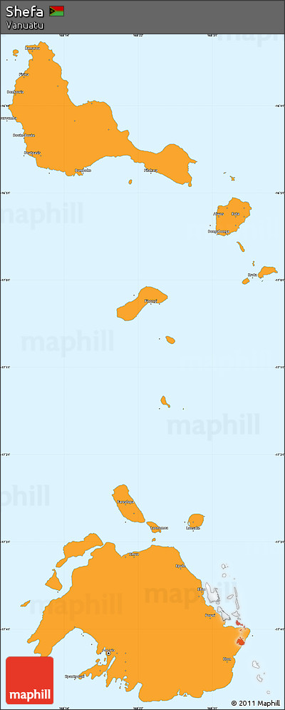 Political Simple Map of Shefa