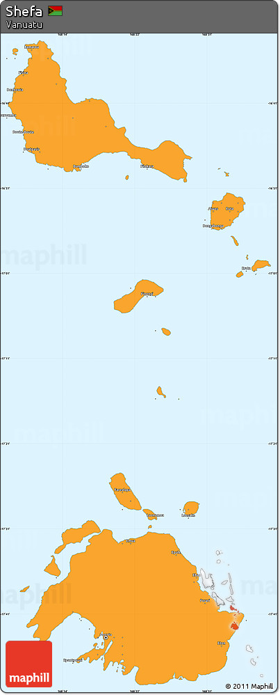 Political Simple Map of Shefa