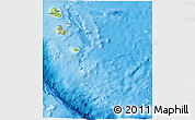 Physical 3D Map of Tafea, single color outside