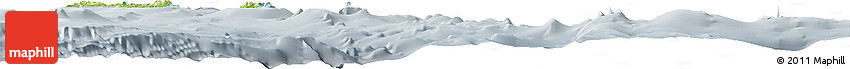Physical Horizon Map of Tafea, lighten, semi-desaturated