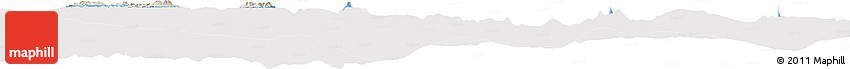 Shaded Relief Horizon Map of Tafea, cropped outside