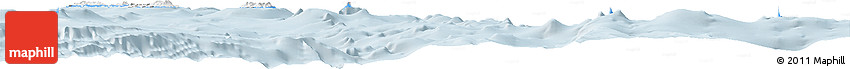 Silver Style Horizon Map of Tafea, single color outside