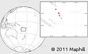 Blank Location Map of Tafea