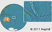Satellite Location Map of Tafea, highlighted country