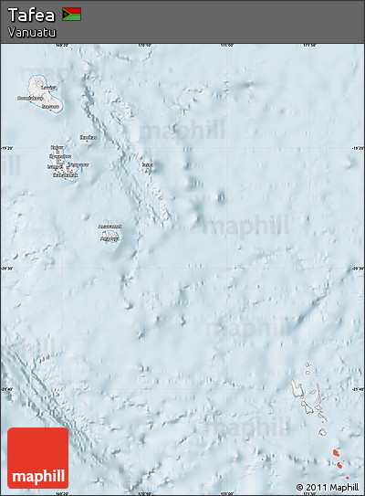 Silver Style Map of Tafea