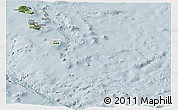Satellite Panoramic Map of Tafea, lighten