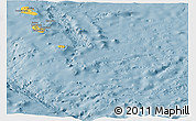 Savanna Style Panoramic Map of Tafea, single color outside