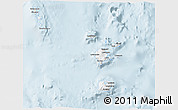 Gray 3D Map of Torba, single color outside