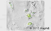 Physical 3D Map of Torba, lighten, desaturated