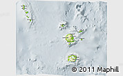 Physical 3D Map of Torba, lighten, semi-desaturated