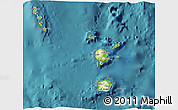 Physical 3D Map of Torba, satellite outside