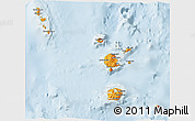 Political 3D Map of Torba, lighten