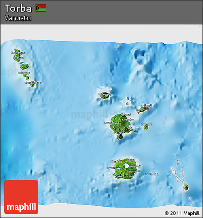 Satellite 3D Map of Torba, physical outside