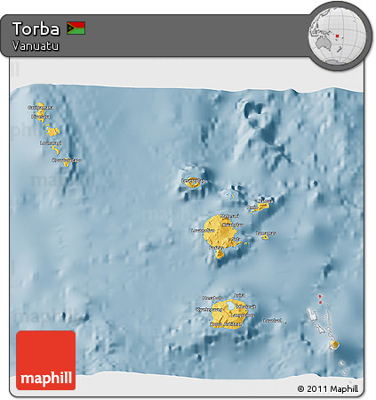 Savanna Style 3D Map of Torba