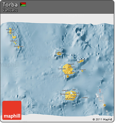 Savanna Style 3D Map of Torba
