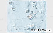 Silver Style 3D Map of Torba, single color outside
