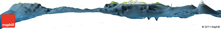 Physical Horizon Map of Torba, darken