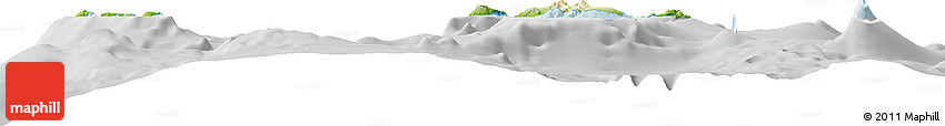 Physical Horizon Map of Torba, lighten, desaturated