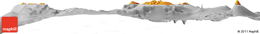 Political Horizon Map of Torba, desaturated