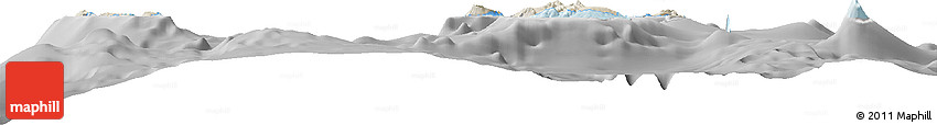 Shaded Relief Horizon Map of Torba, desaturated